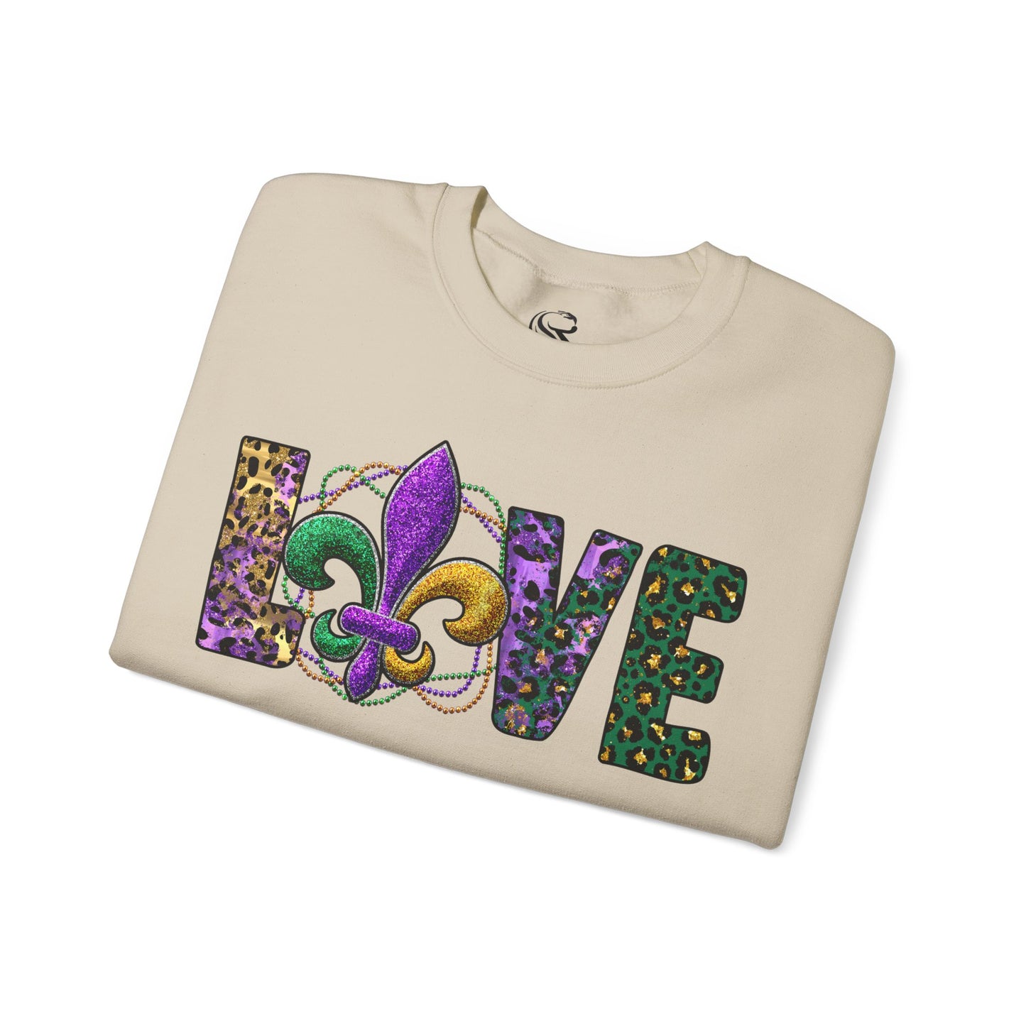 Love Mardi Gras Unisex Heavy Blend Crewneck Sweatshirt