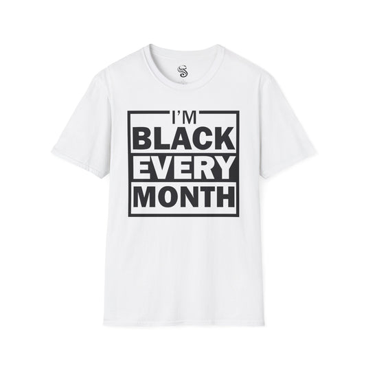 "Black Every Month" Unisex Soft-Style T-Shirt