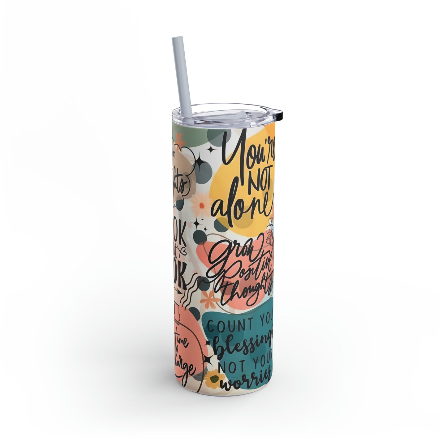 "Take Time to Recharge" Matte Tumbler, 20oz