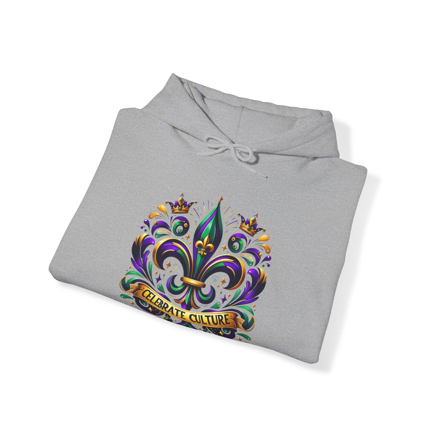 "Celebrate Culture" Mardi Gras Unisex Heavy Blend Hoodie