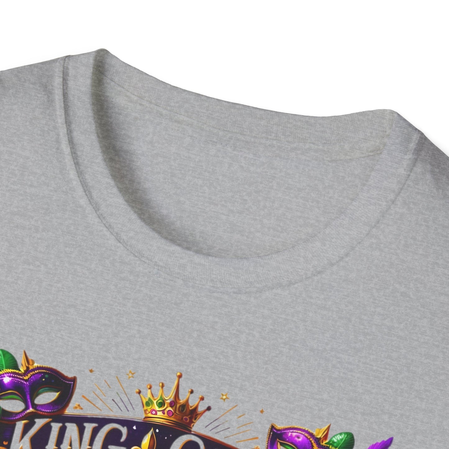 "King Cake Calories Don't Count" Unisex Soft-style T-Shirt