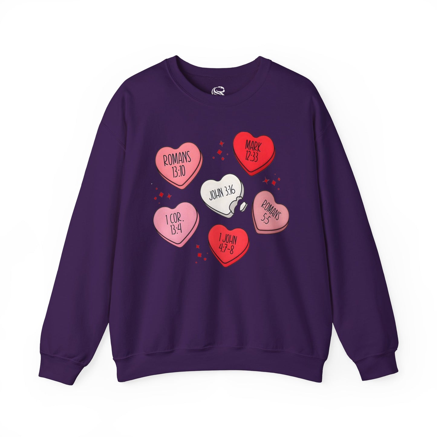 "Scripture Love" Unisex Heavy Blend Crewneck Sweatshirt