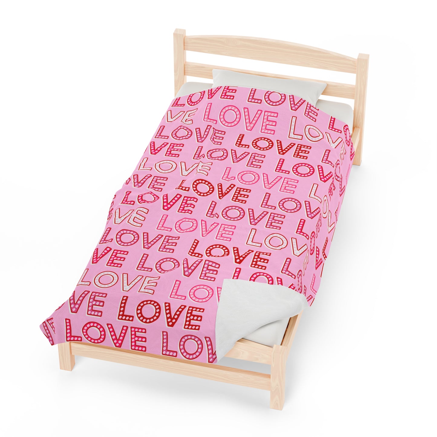 Love Velveteen Plush Blanket