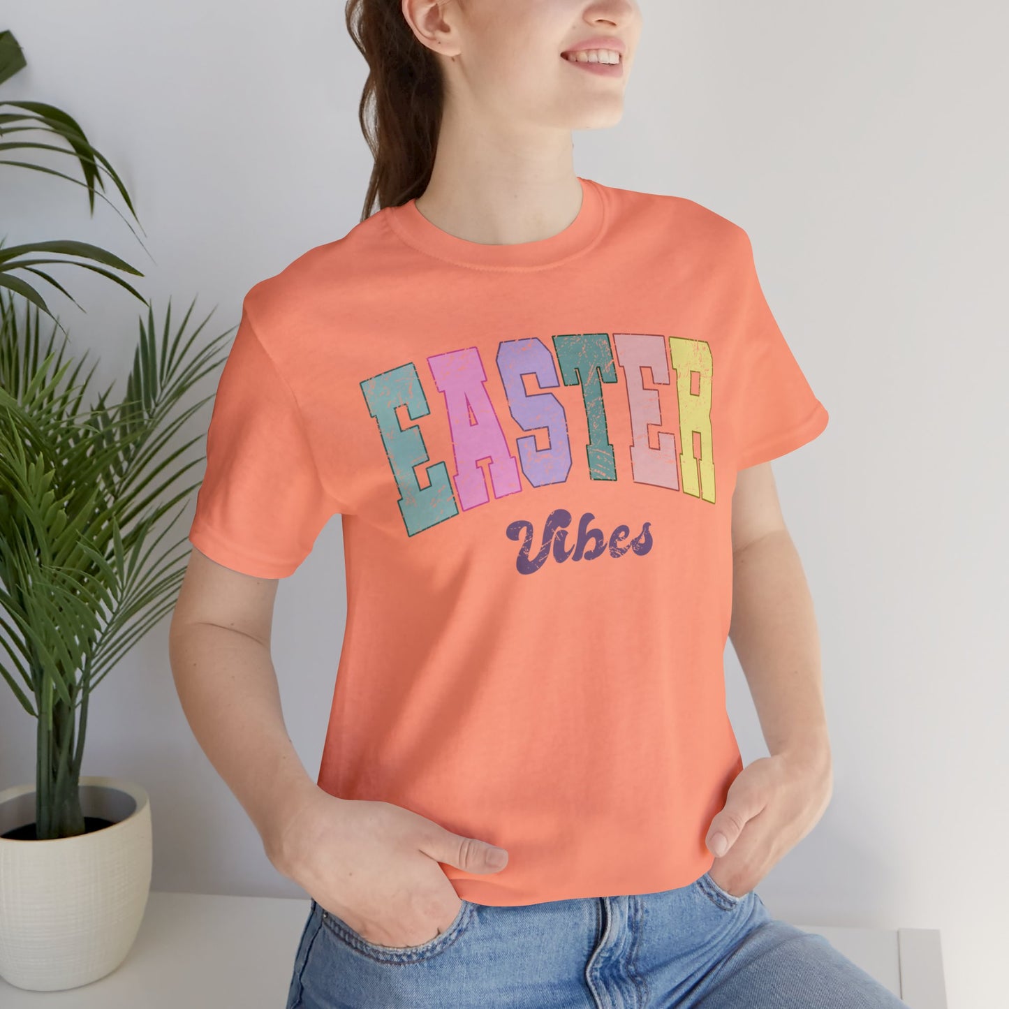 "Easter Vibes" Unisex Jersey Short Sleeve Tee