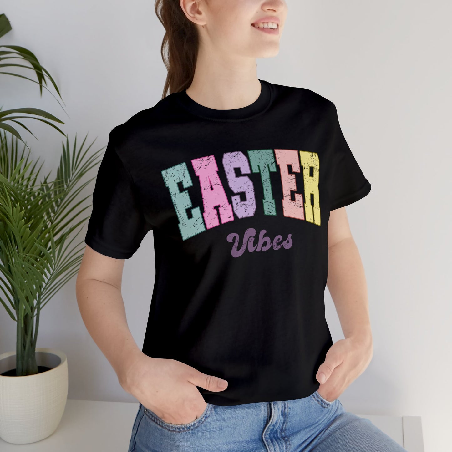 "Easter Vibes" Unisex Jersey Short Sleeve Tee