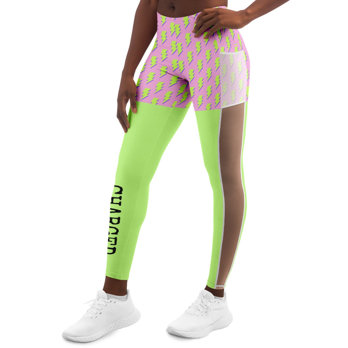 "Charged" Mesh Pocket Leggings