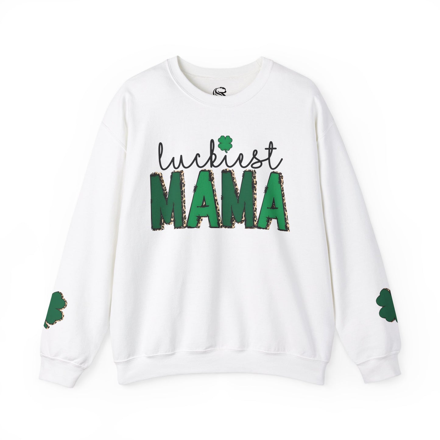 "Luckiest Mama" Heavy Blend Crewneck Sweatshirt