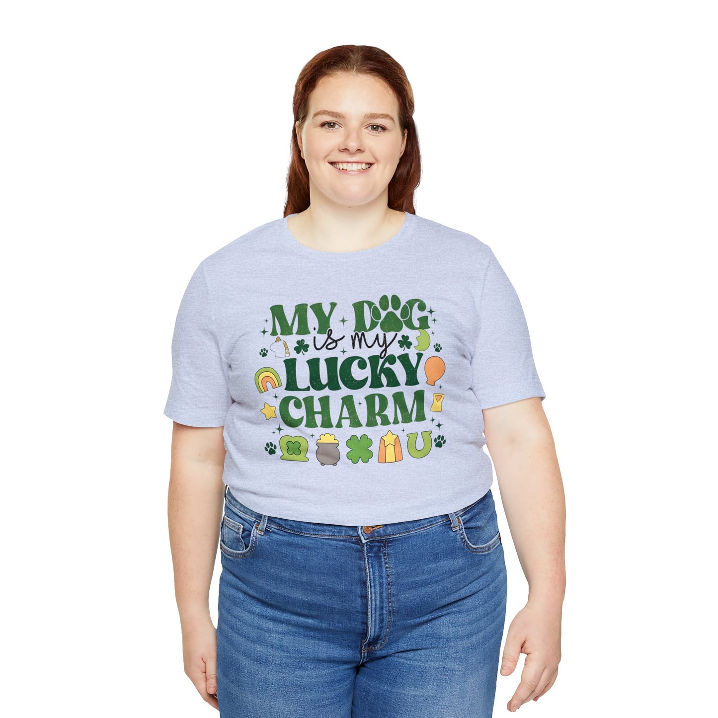 "Lucky Dog"  Unisex Jersey Short Sleeve Tee