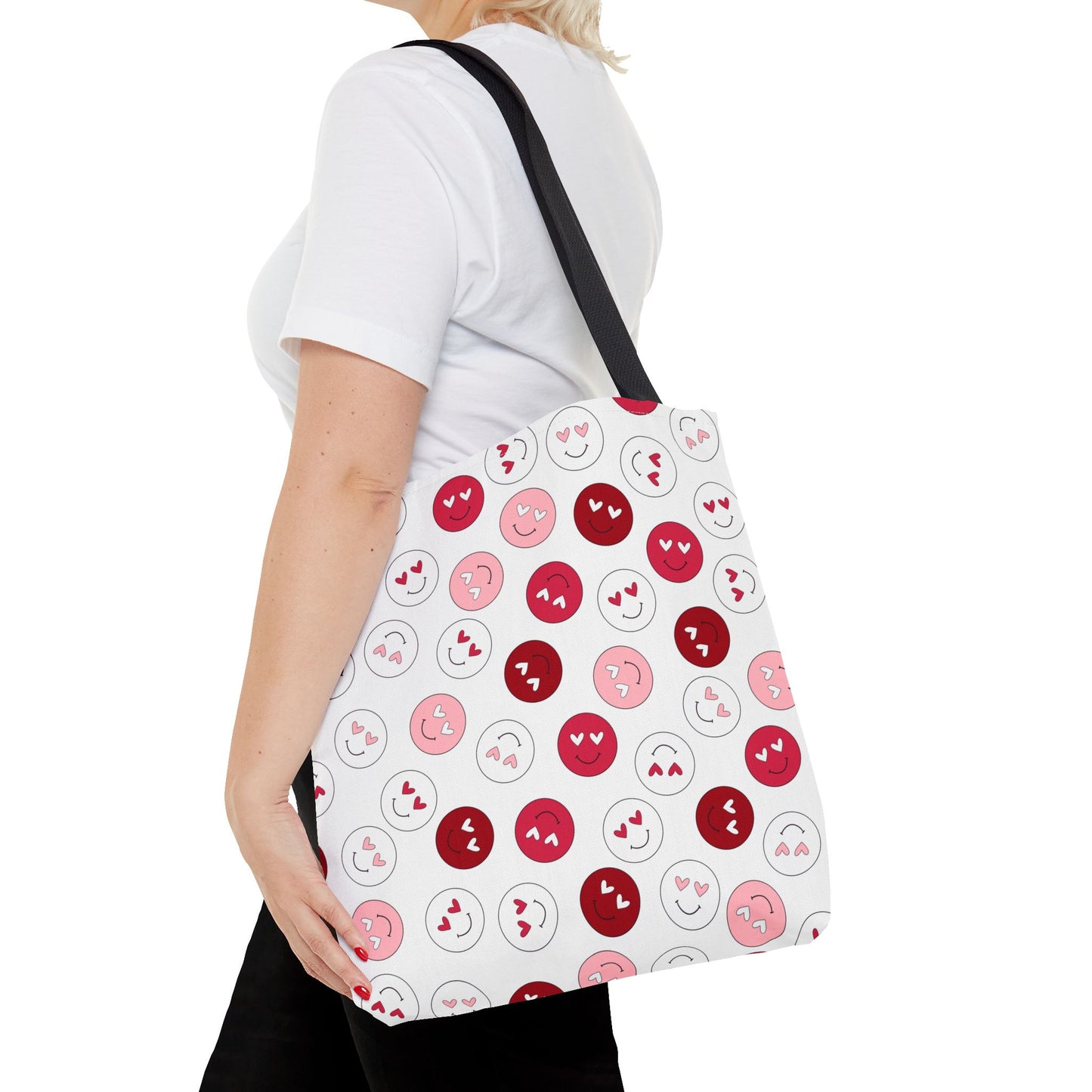 "Love Smiley Face" Tote Bag (AOP)