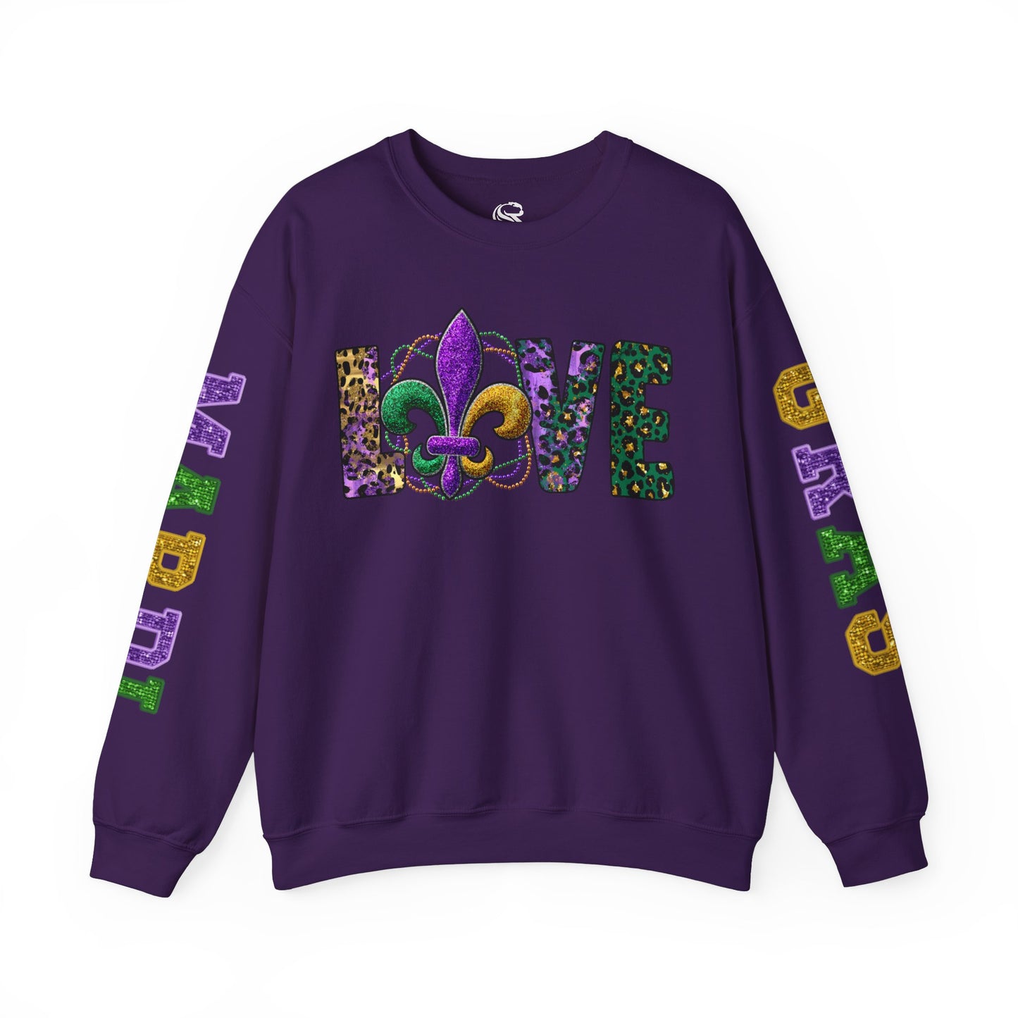 Love Mardi Gras Unisex Heavy Blend Crewneck Sweatshirt