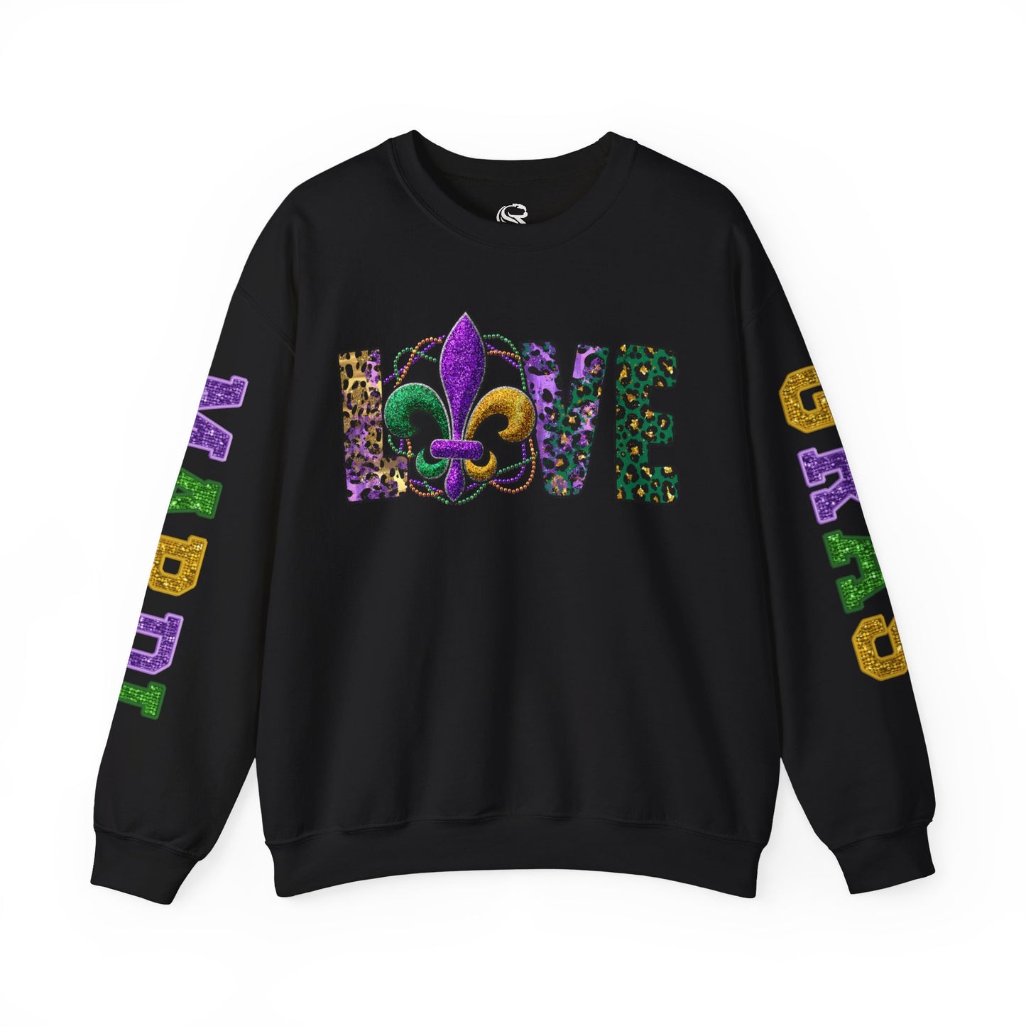 Love Mardi Gras Unisex Heavy Blend Crewneck Sweatshirt