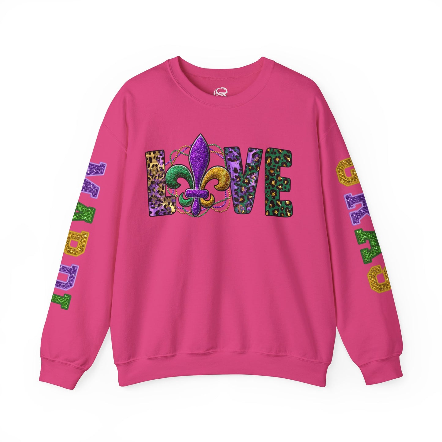 Love Mardi Gras Unisex Heavy Blend Crewneck Sweatshirt