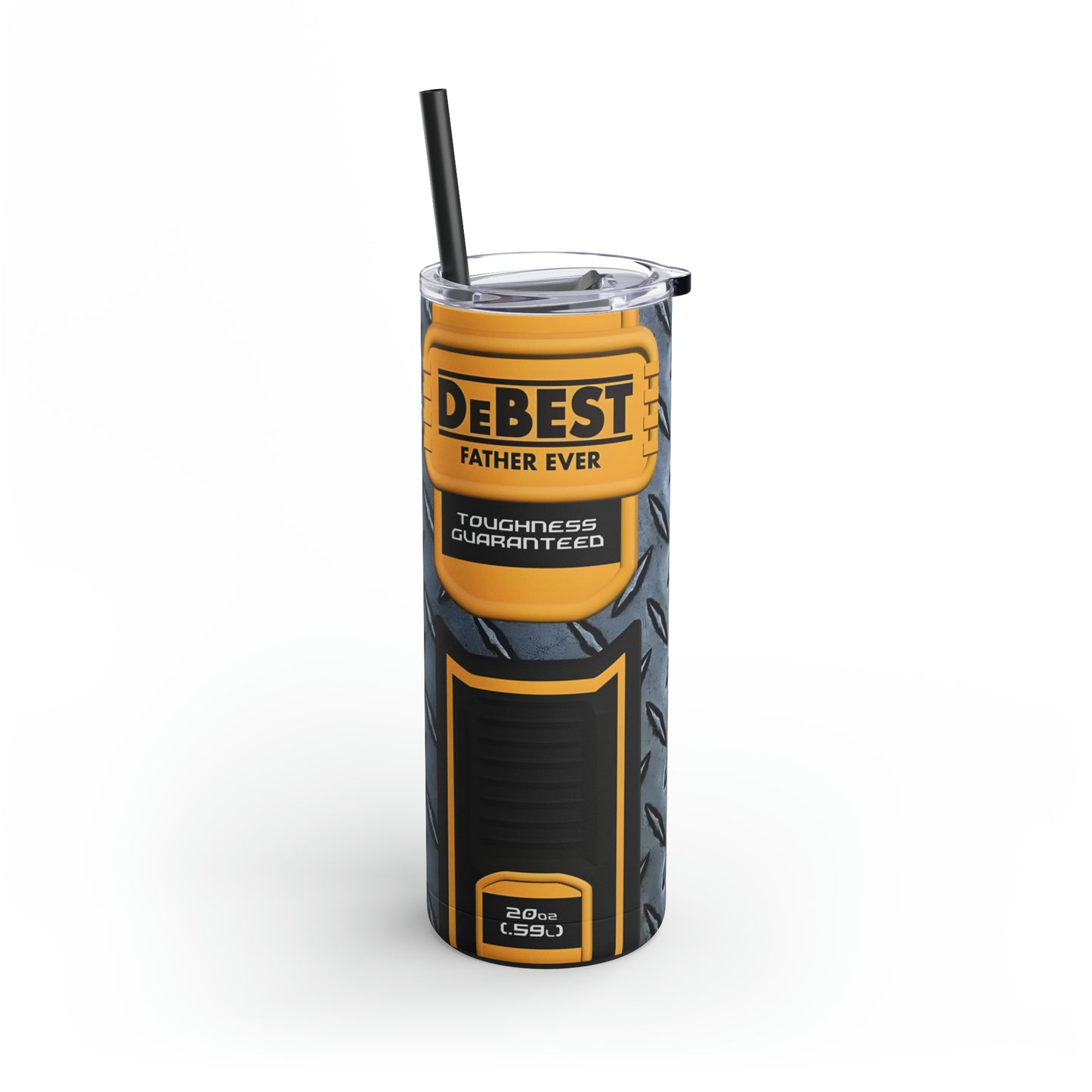 "DeBest Father Ever" Skinny Matte Tumbler, 20oz