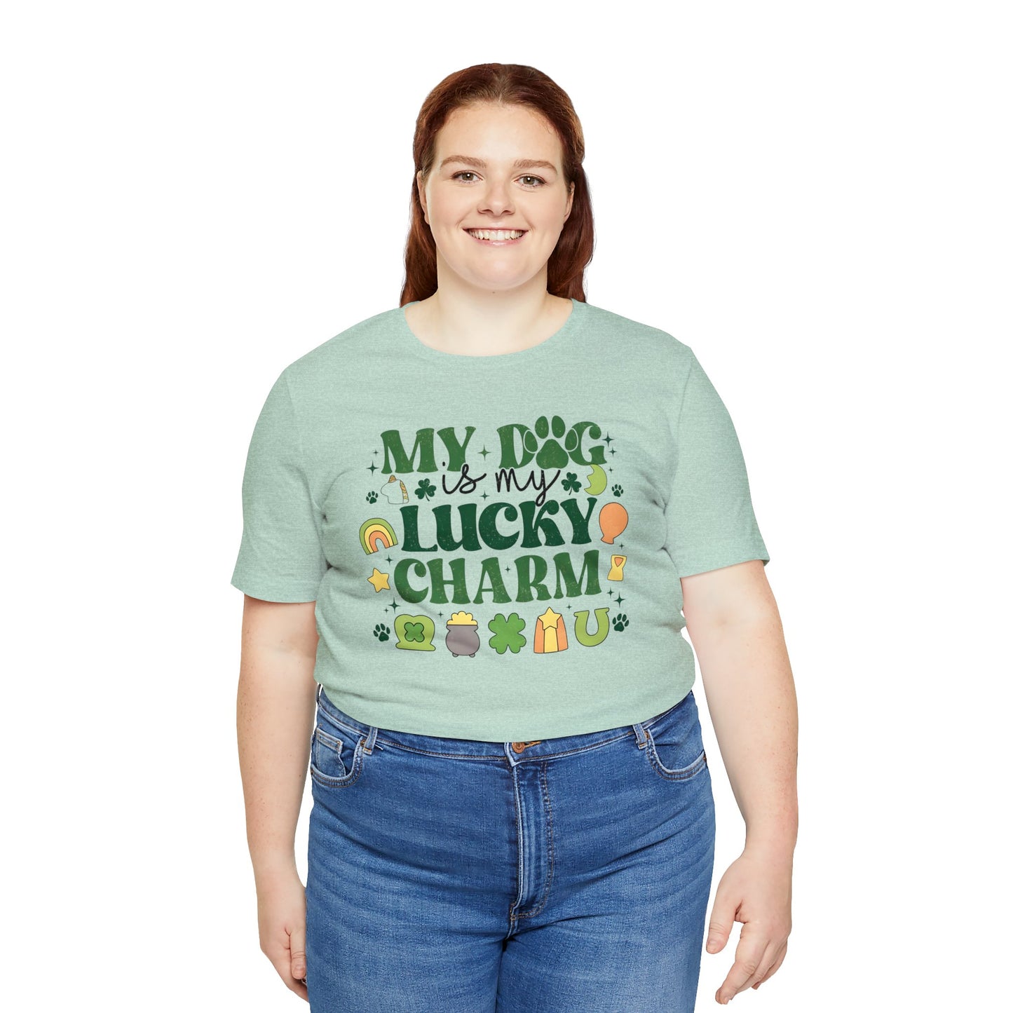 "Lucky Dog"  Unisex Jersey Short Sleeve Tee