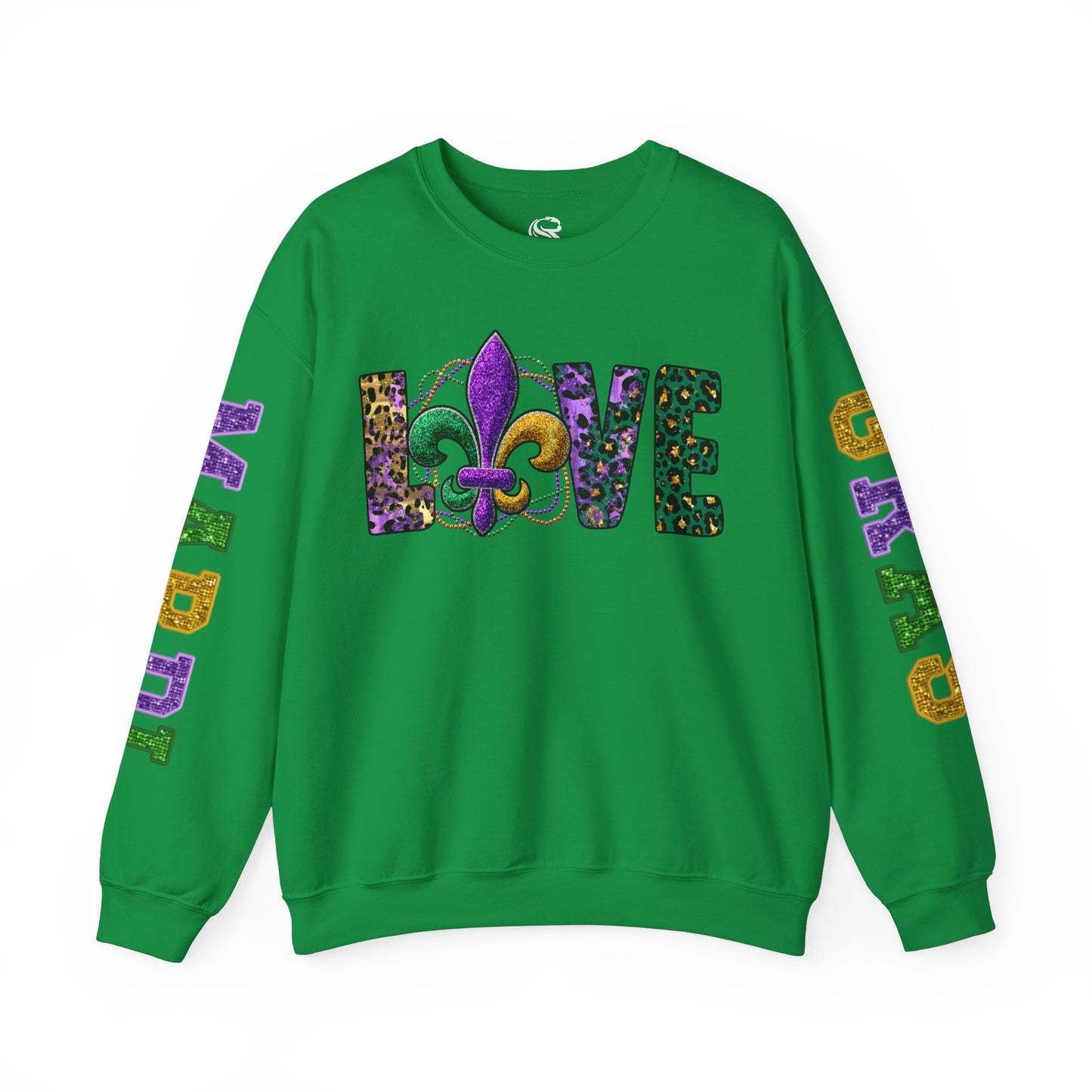 Love Mardi Gras Unisex Heavy Blend Crewneck Sweatshirt