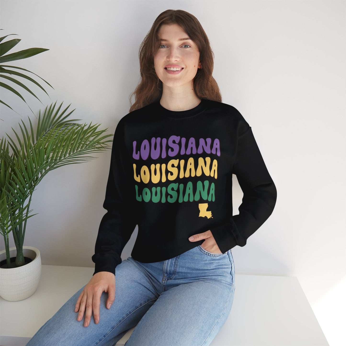 Louisiana Unisex Heavy Blend Crewneck Sweatshirt