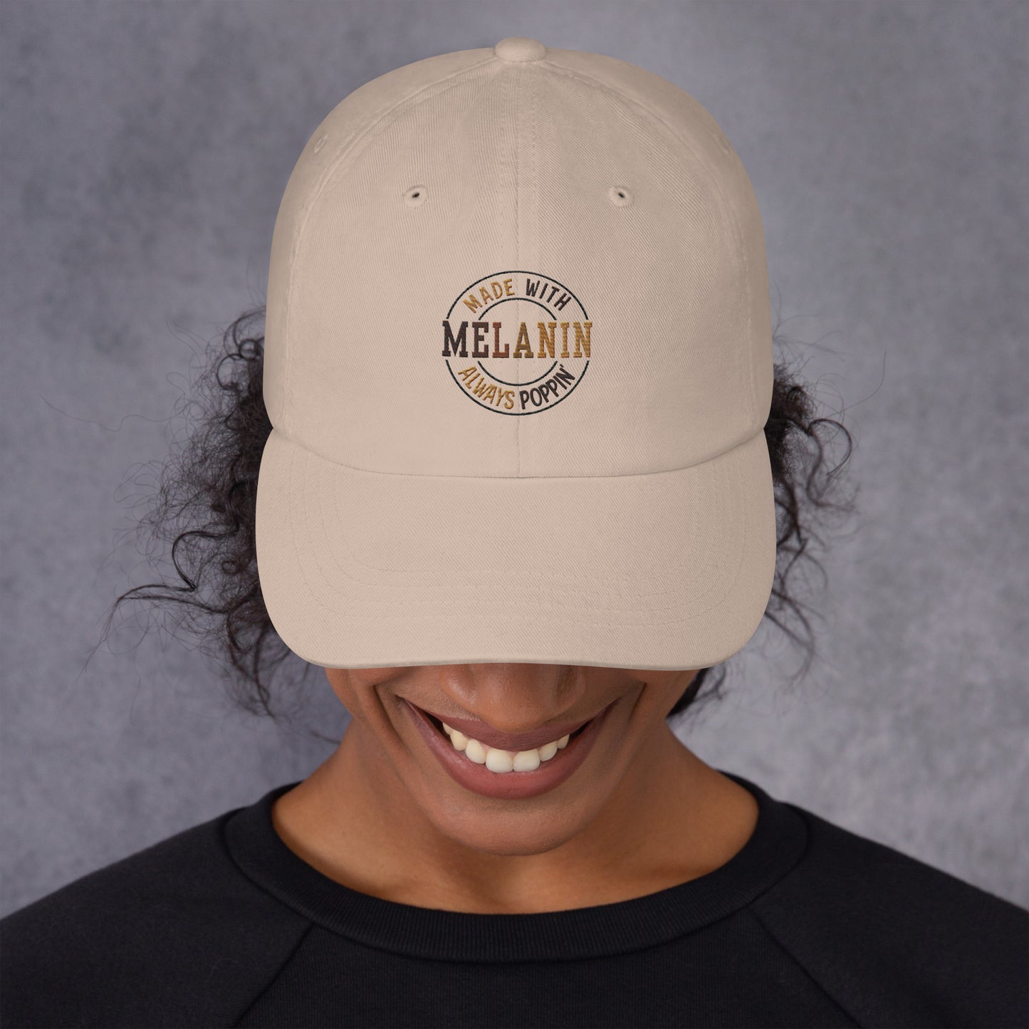 "Melanin Poppin" Classic Dad Hat