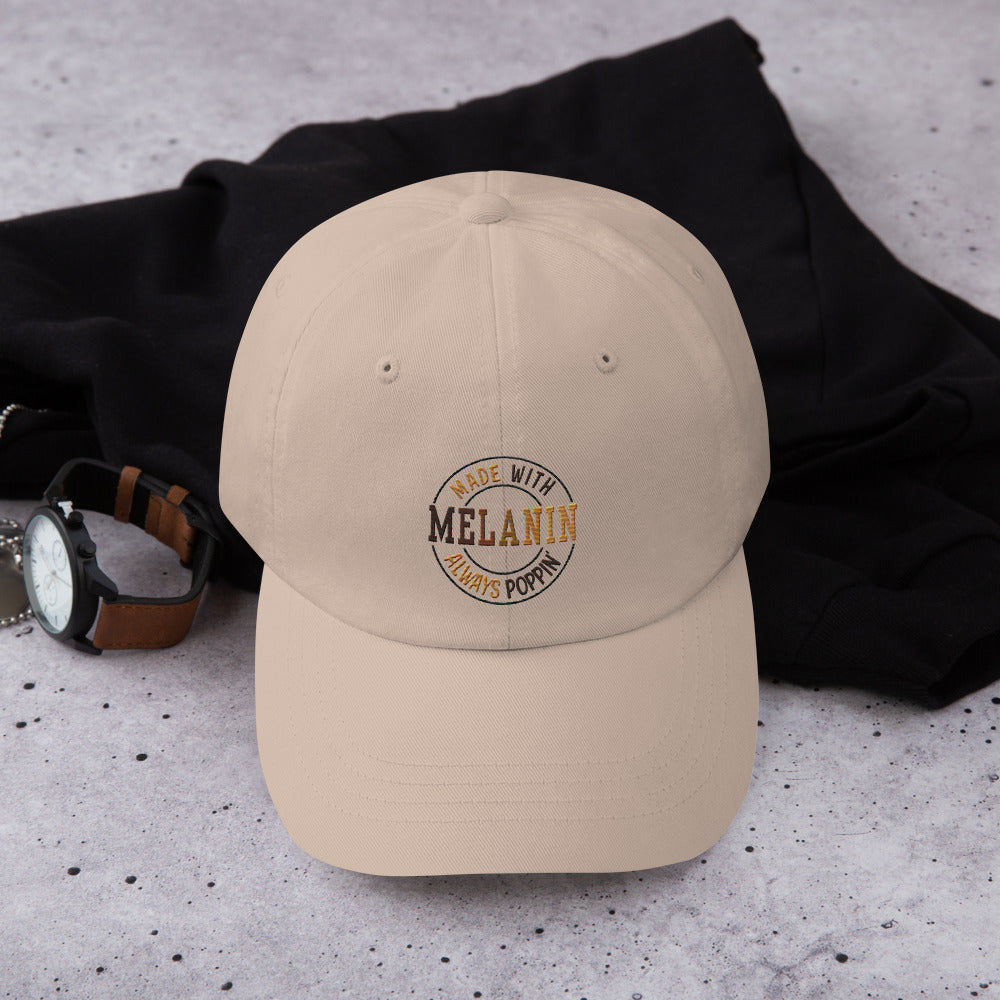 "Melanin Poppin" Classic Dad Hat