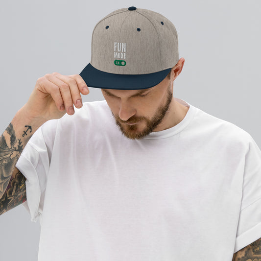 "Fun Mode" Classic Snapback Hat