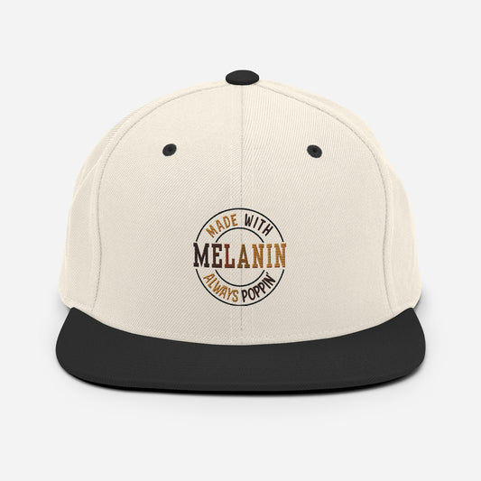 "Melanin Poppin" Snapback Hat