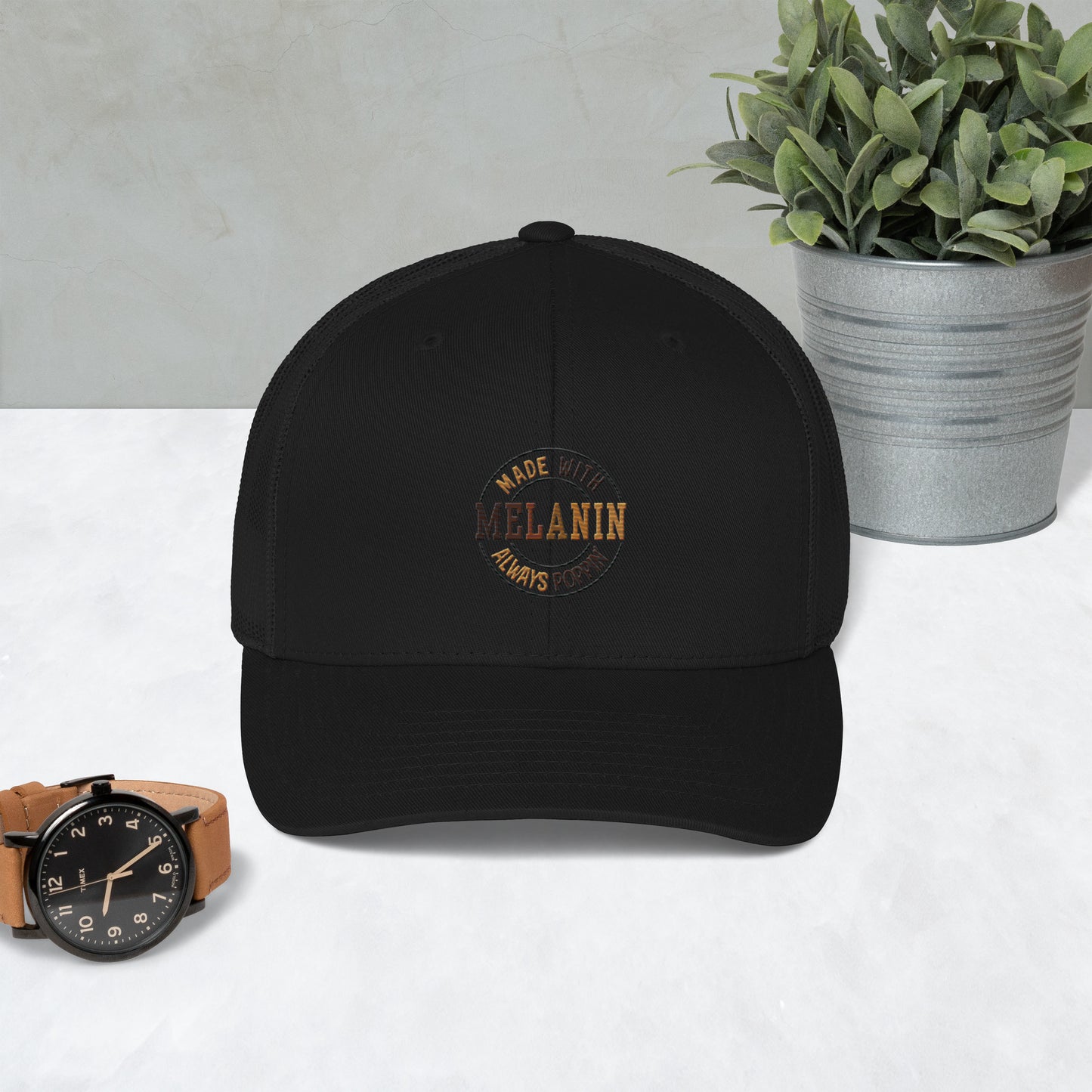 "Melanin Poppin" Trucker Cap