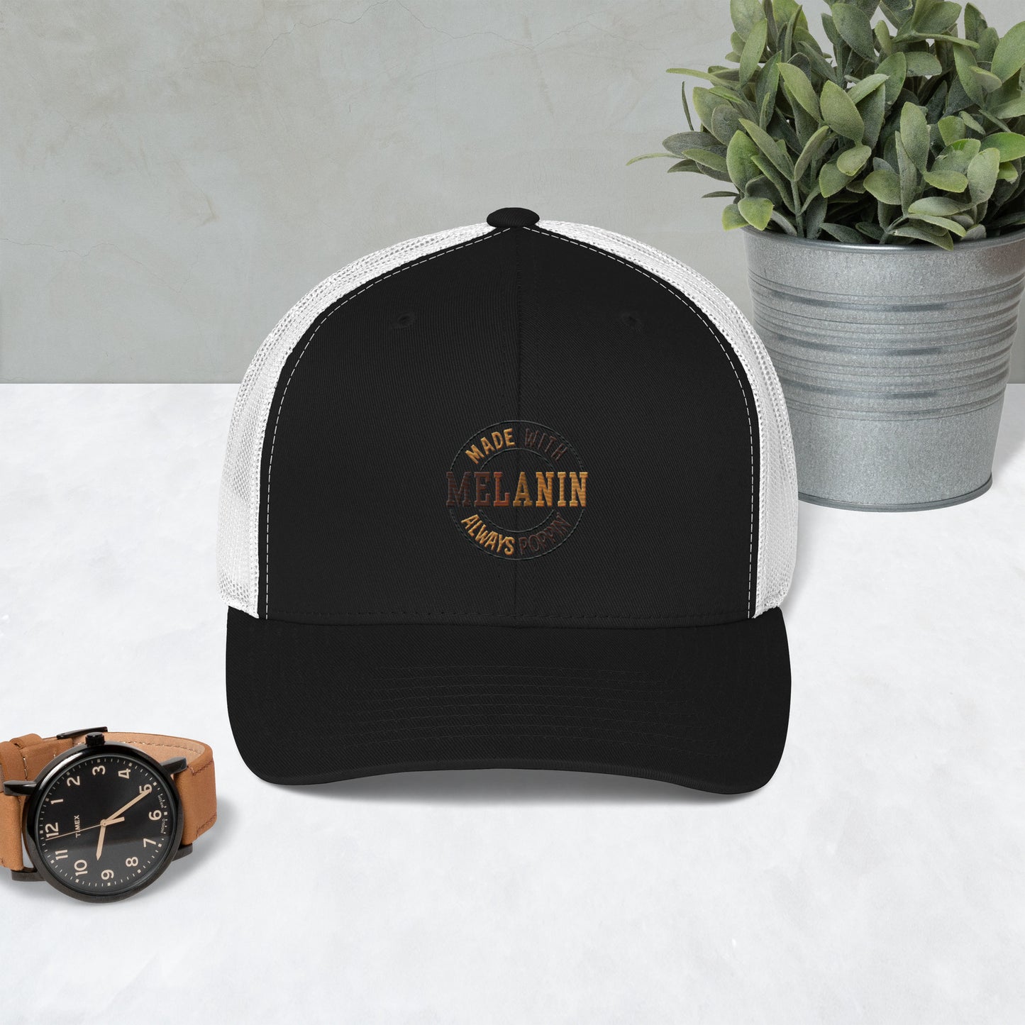 "Melanin Poppin" Trucker Cap