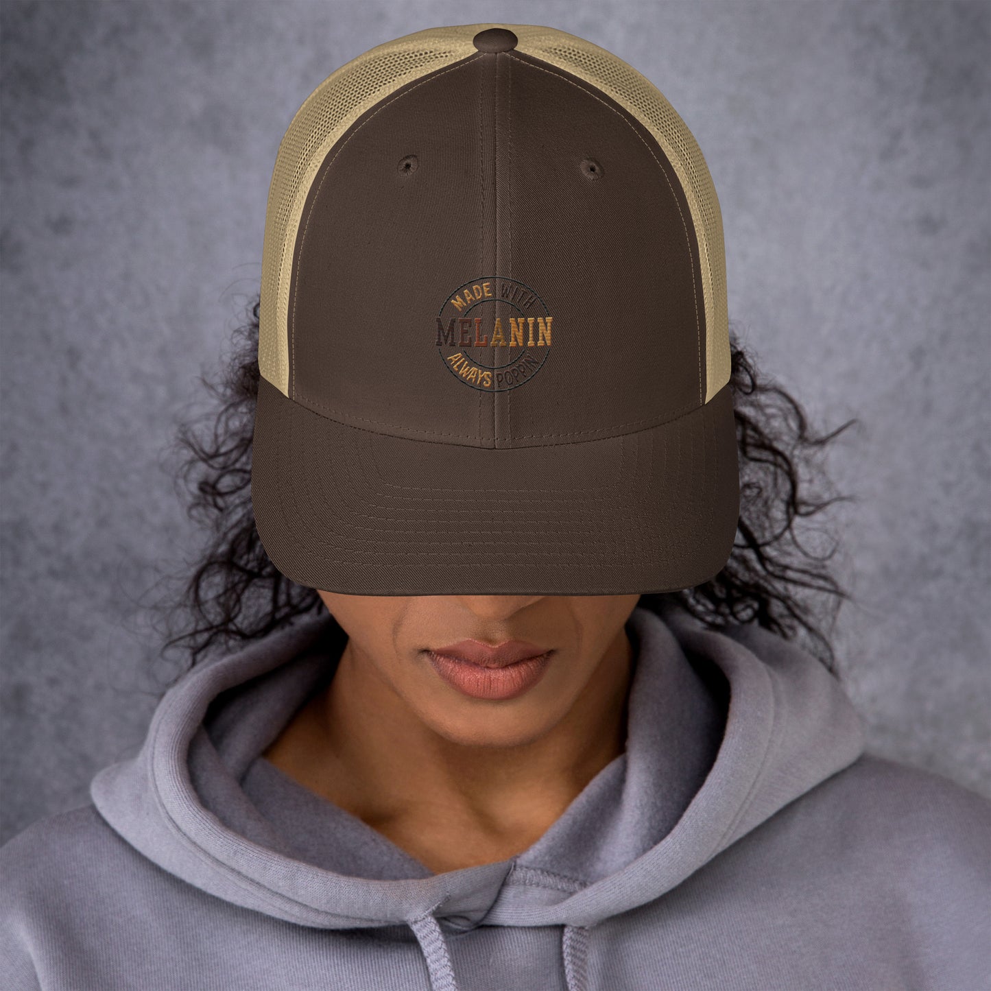 "Melanin Poppin" Trucker Cap