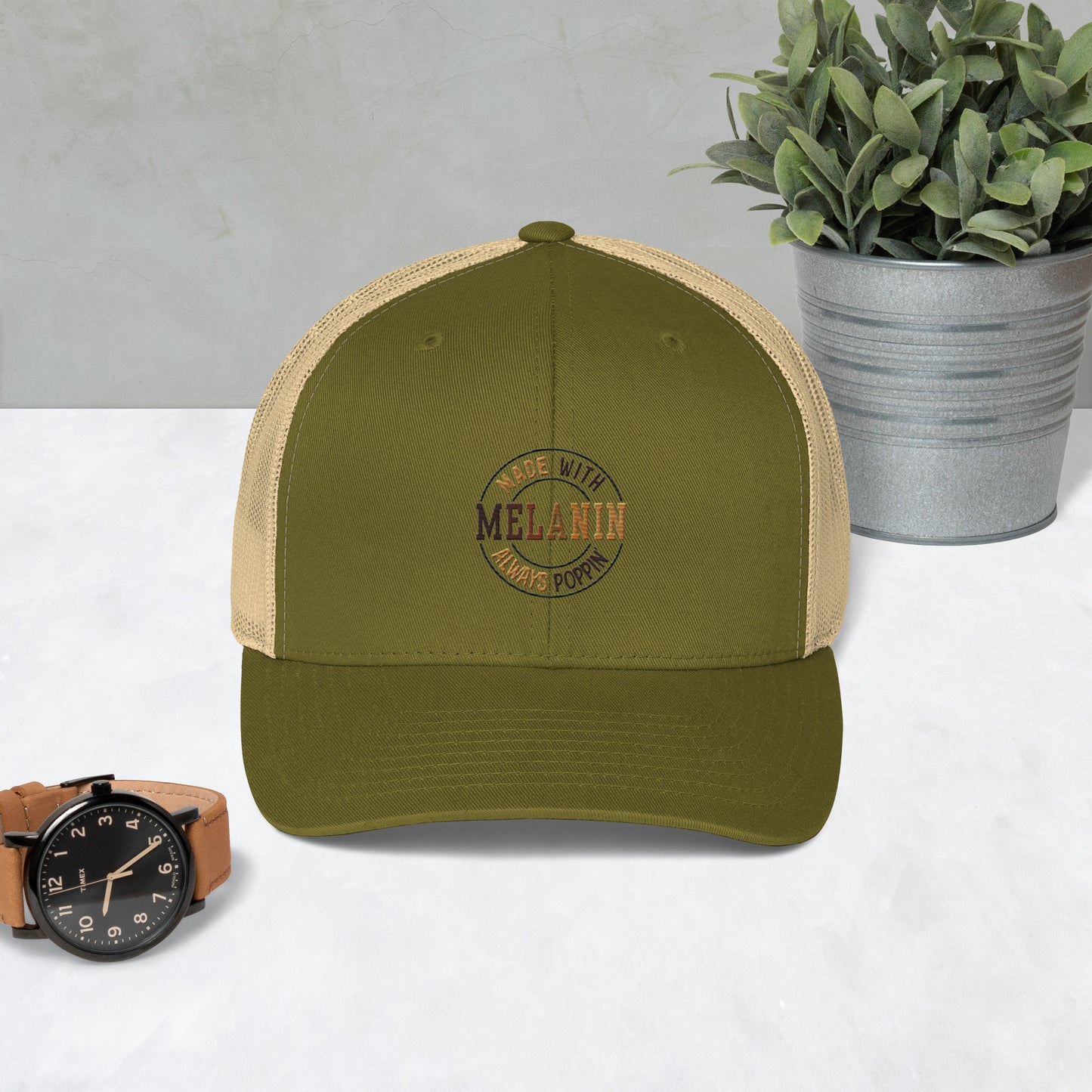 "Melanin Poppin" Trucker Cap