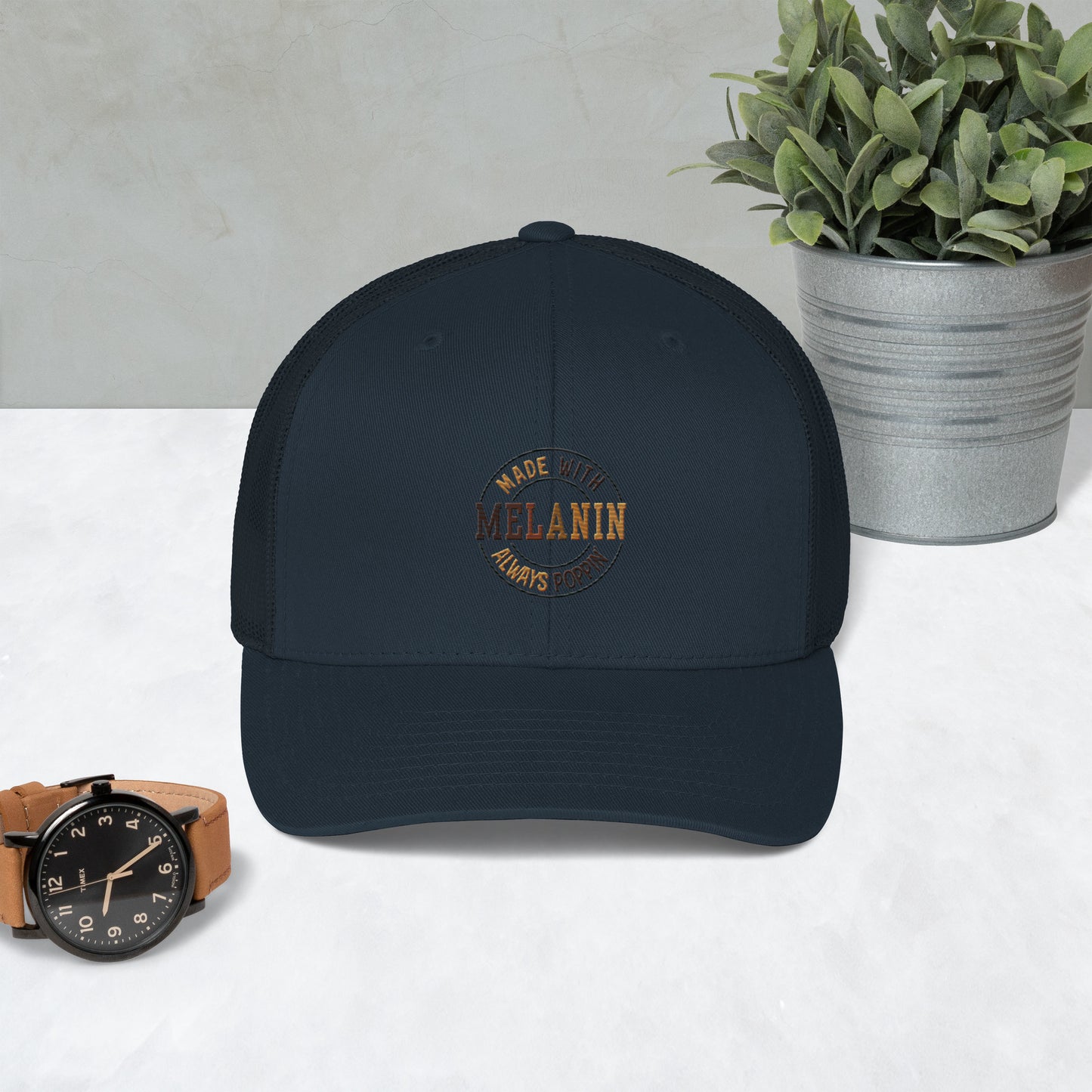 "Melanin Poppin" Trucker Cap