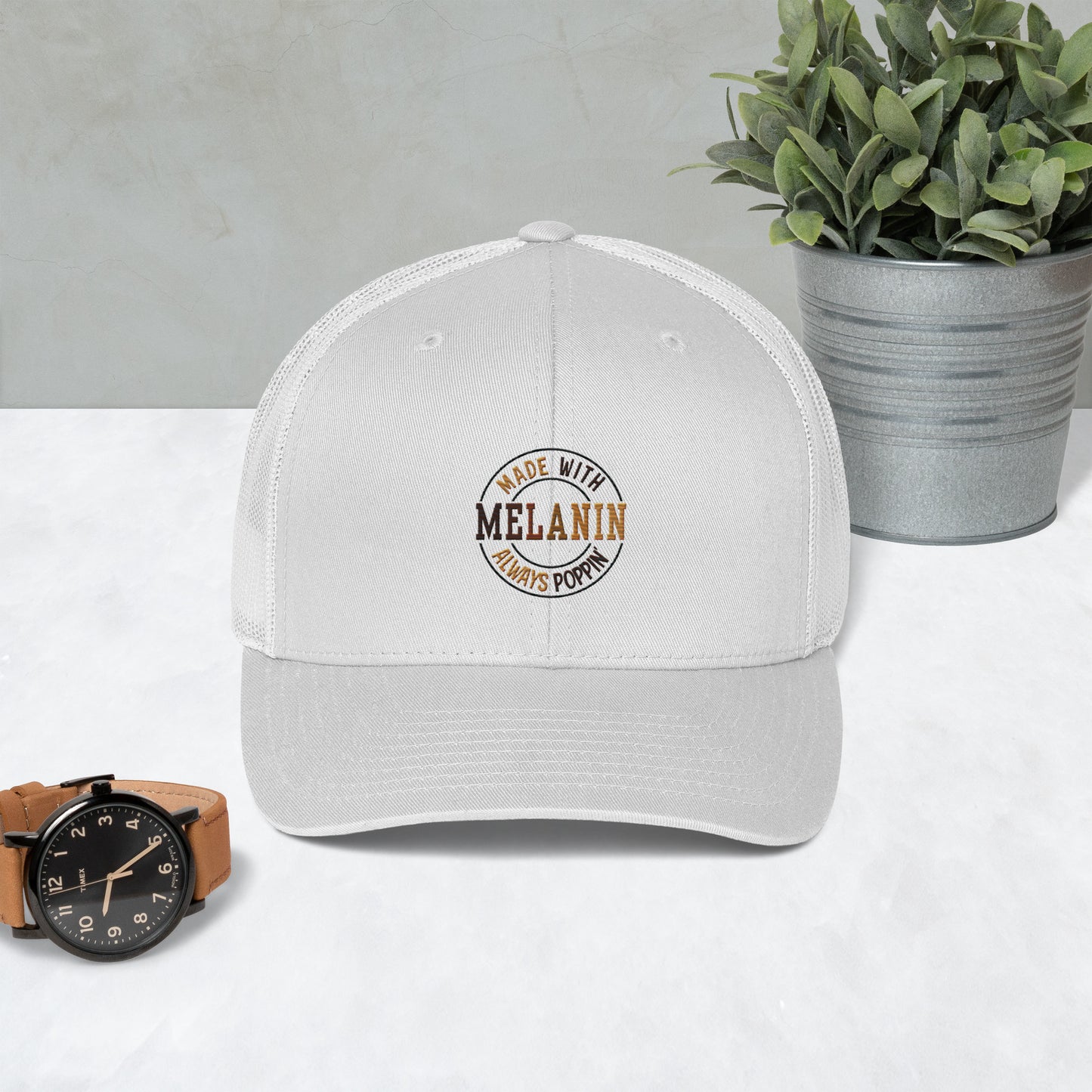 "Melanin Poppin" Trucker Cap